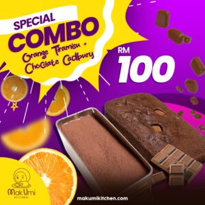 COMBO OREN TIRAMISU + CAKE COKLAT CADBURRY (500G)