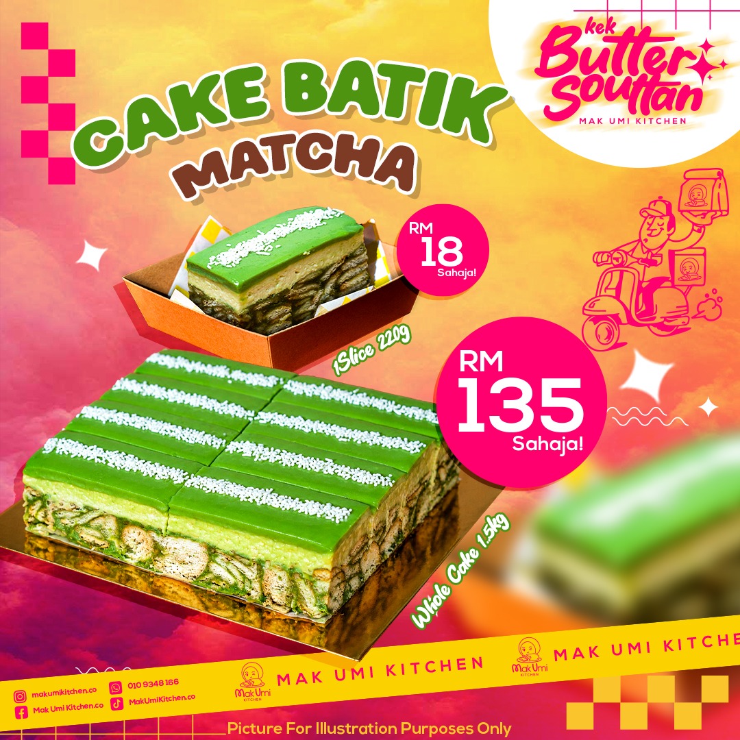 Kek Batik Matcha