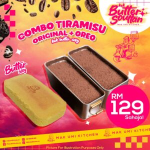 Combo Tiramisu Oreo + Tiramisu Ori + Kek Butter 500g
