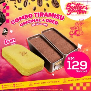 Combo Tiramisu Oreo + Tiramisu Ori + Kek Oren 500g