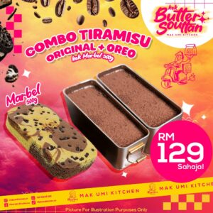 Combo Tiramisu Oreo + Tiramisu Ori + Kek Marble 500g